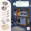 Kuchnia drewniana XXL z oświetleniem LED, fartuszkiem i akcesoriami Kuchnia drewniana XXL z oświetleniem LED, fartuszkiem i akcesoriami